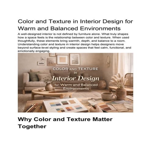 interior design texture , pattern , color | PPTX