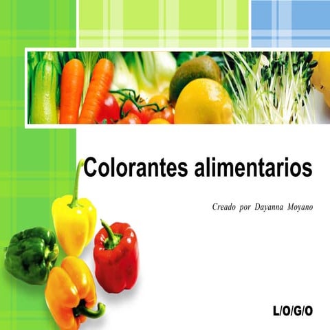 Colorantes alimenticios