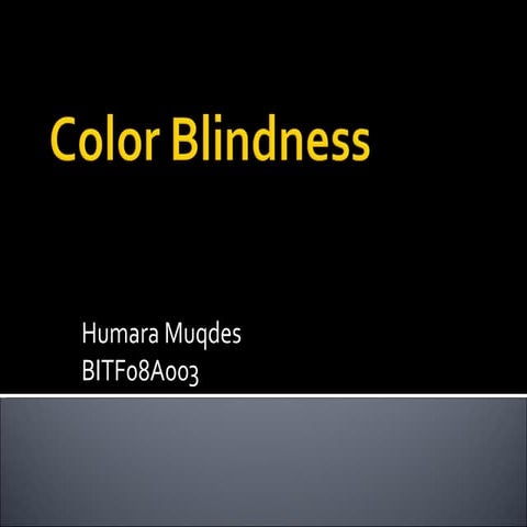 Color blindness