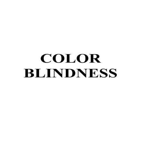 Color Blindness