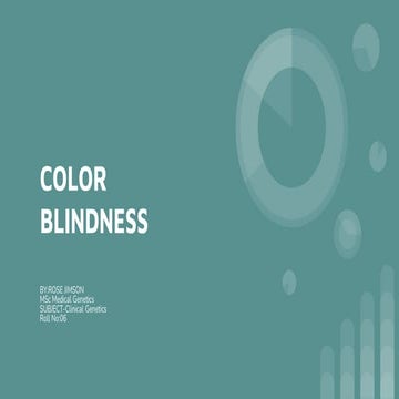 Color blindness