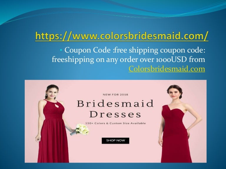 colorsbridesmaid coupon