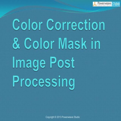 Color correction and color mask