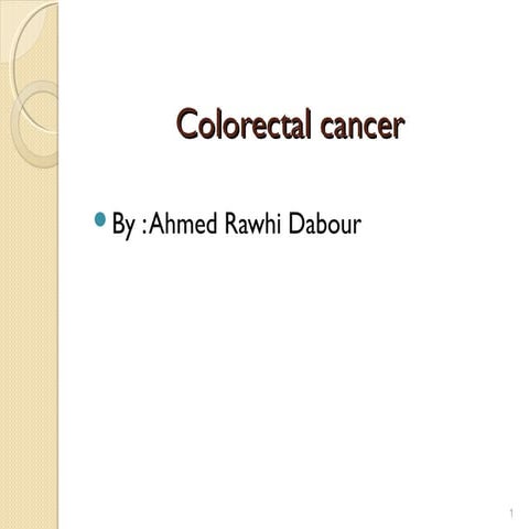 Colorectal cancer