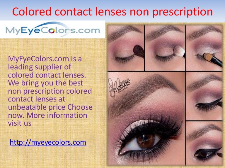 Colored contact lenses non prescription
