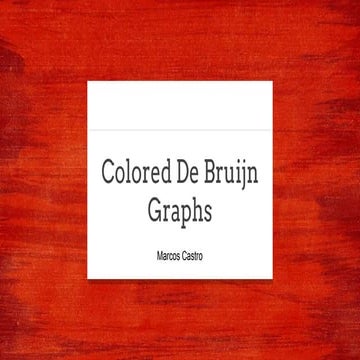 Colored de Bruijn Graphs