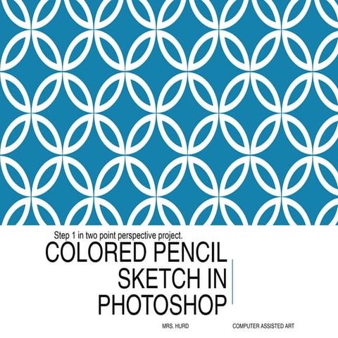 Colored pencil effect