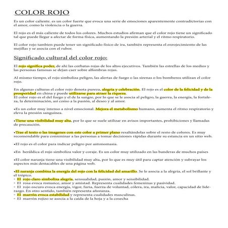 Colores de la carta