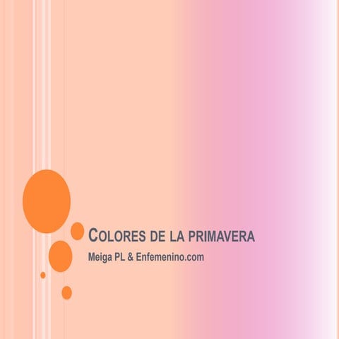 Colores de la primavera | PPTX