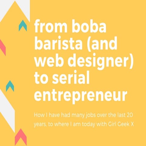 From boba barista (and web designer) to serial entrepreneur