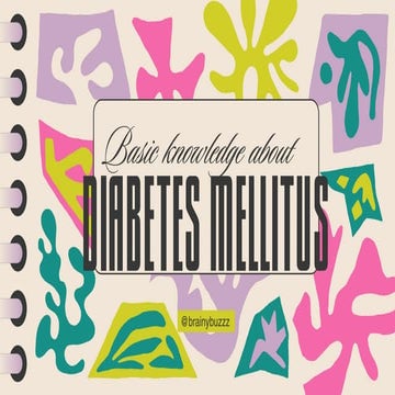 Living with Diabetes Mellitus in today's world!