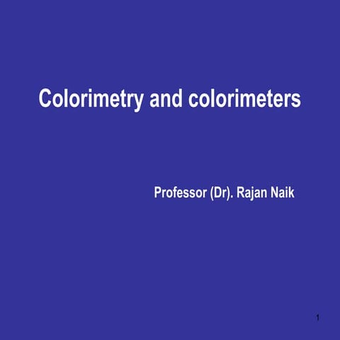 Colorimeter Final PPT.ppt for analytical students | PPT