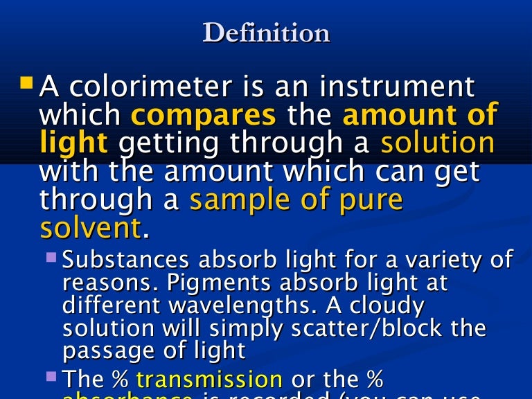 Colorimeters