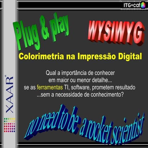 Colorimetria na impressão digital