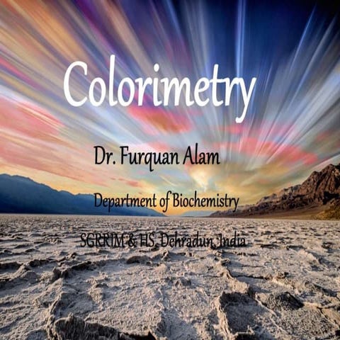 Colorimetry