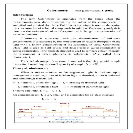 Analytical instrumentation introduction | PDF