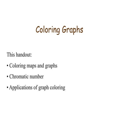 Graph coloring | PPTX