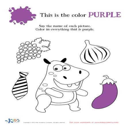 Learning Color Purple for Kids | PDF