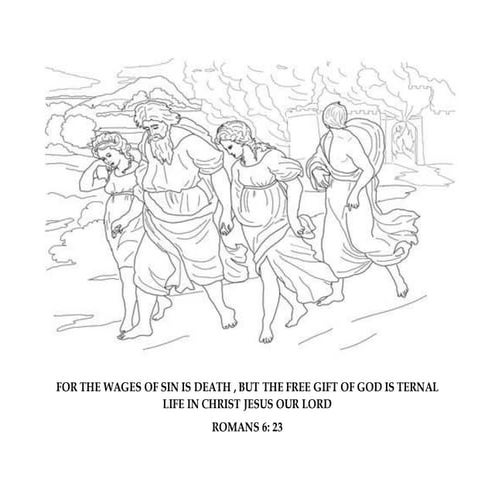 Bible Story Coloring Pages Sodom And Gomorrah