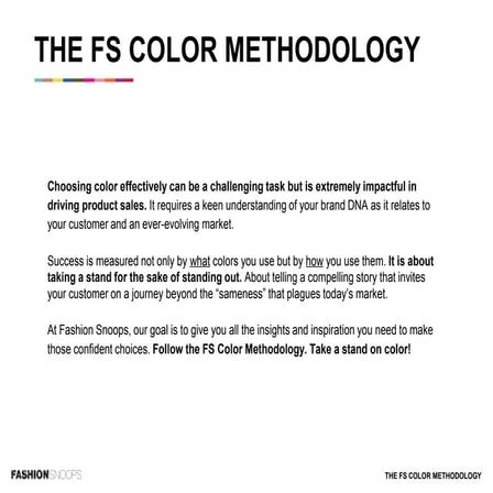 Color methodology | PPT