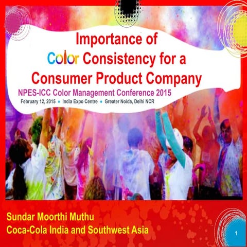 Importance of Color Consistency for a Consumer Product Company