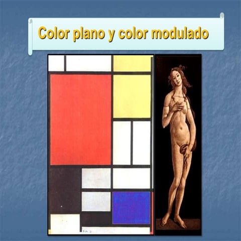 Color plano y color modulado