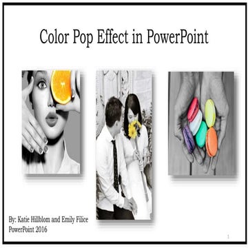 Color pop powerpoint tutorial | PPTX