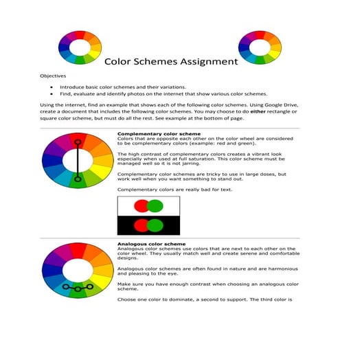 Color schemes pdf