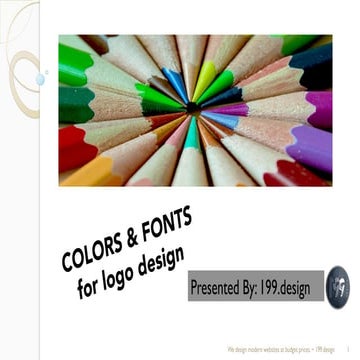 Colors and Fonts for logo design