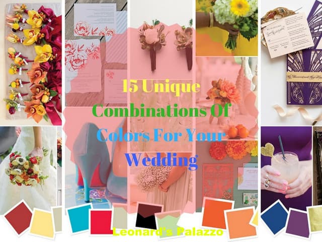 Unique Color Combinations For Your Wedding