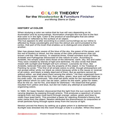 Color theory