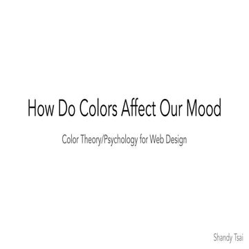 Color Theory for web design