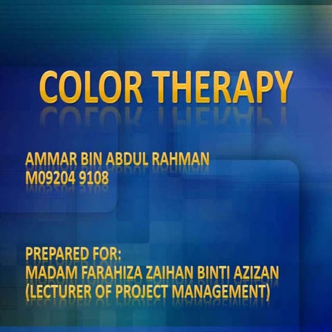 Color therapy in Malaysia