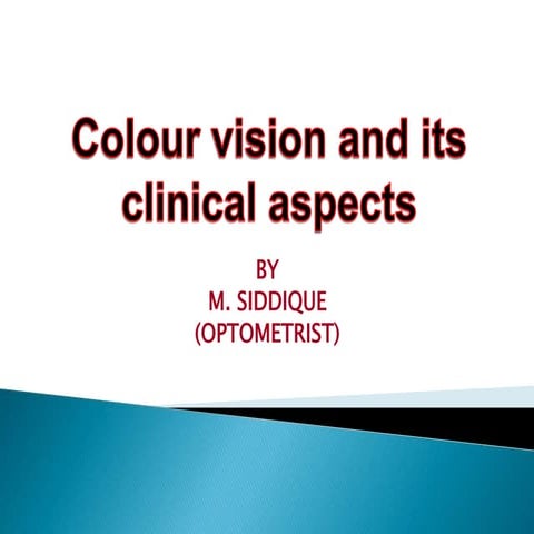 Color vision and its clinical aspects