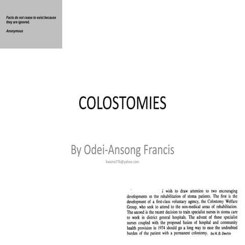 Colostomy