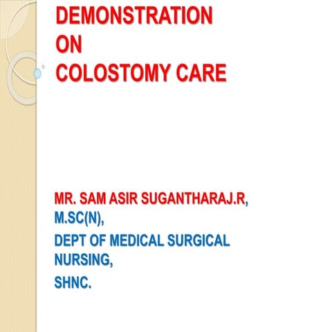 Colostomy care