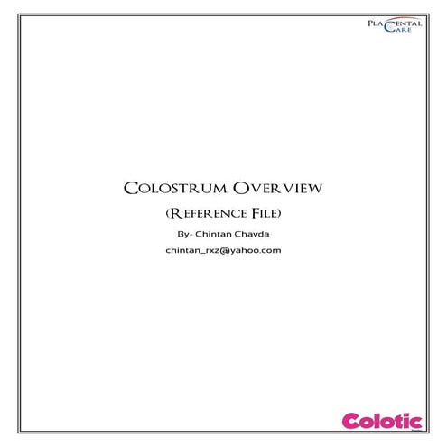 Colostrum full | PDF
