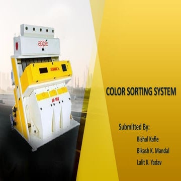 Automated Color Sorting System Using Arduino and IoT Technology | PPTX