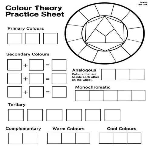 Colour theory-practice-sheet-pdf | PDF