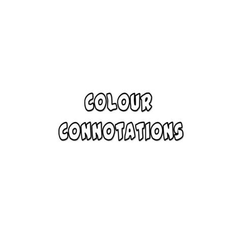 Colour connotations