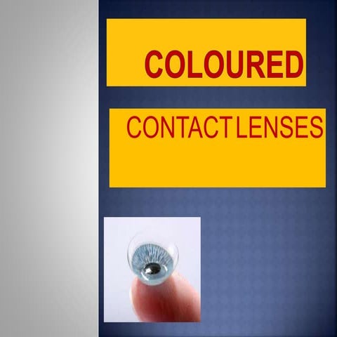 Coloured contact lens