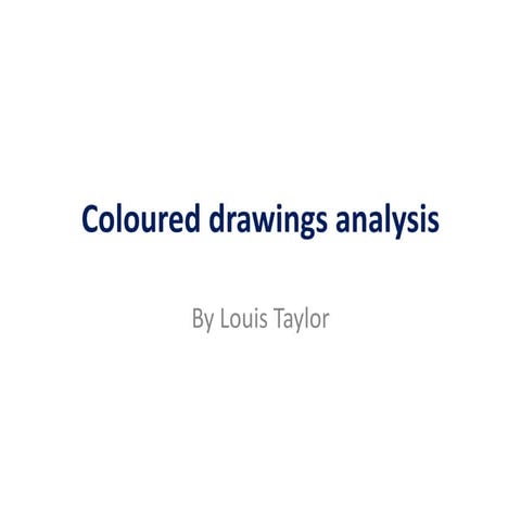 Coloured drawings analysis