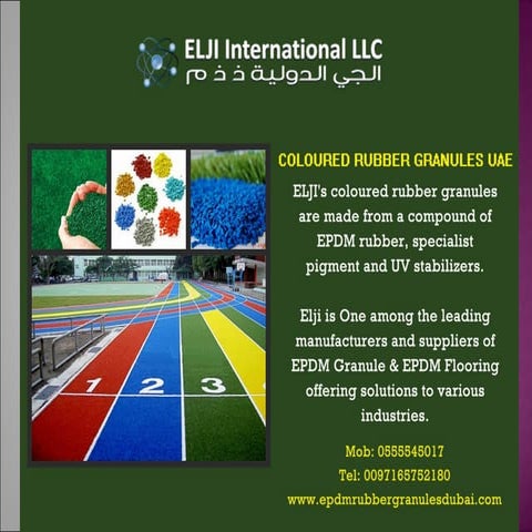 Coloured Rubber Granules UAE | PPT