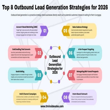 Top 8 Outbound Lead Generation Strategies for 2026 | PDF