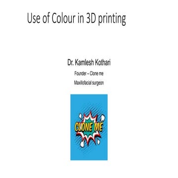 Colour in 3d prinitng