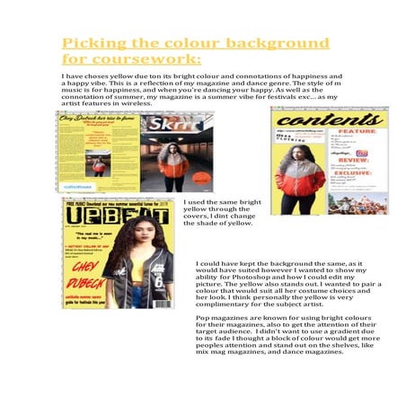 Colour of media backgrounds 