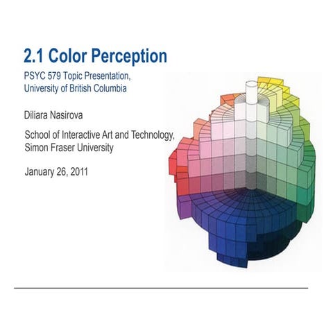 Colour perception