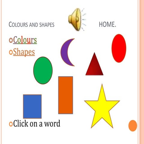 Colours and shapes | PPTX