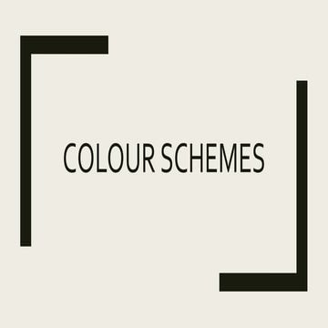 Colour schemes