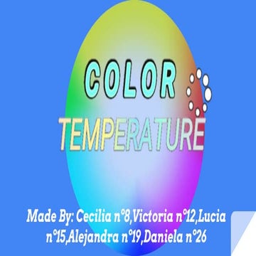 GROUP 05: COLOUR TEMPERATURE